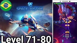 Space Justice Galaxy shooter Gameplay Level 71 ao 80 Boss/ Chefão ANDROID & IOS PT BR