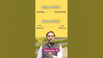 Concept-271 | Irrigation Engineering | Irrigation Engineering By Dushyant Sir #sasuti