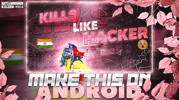 bgmi⚡insane thumbnail tutorial on android | how to make pubg / bgmi thumbnail on android #pubg #bgmi