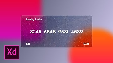 How to Create "Glass Card" Effect in Adobe XD