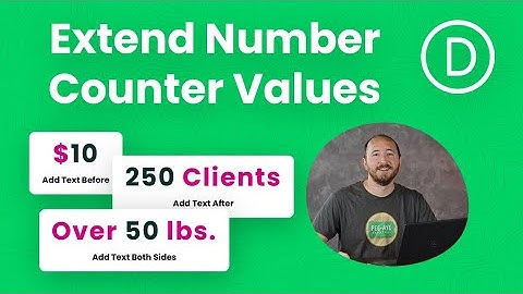 How To Add Text Or Symbols Before And After The Divi Number Counter