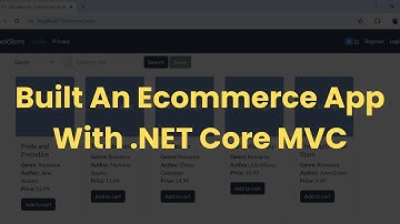 E-commerce Application Using .NET Core MVC (9), Entity framework core and SQL Server - .NET Project