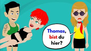 Learn German | Man cheats on girlfriend because she is blind | Vocabulary and important verbs