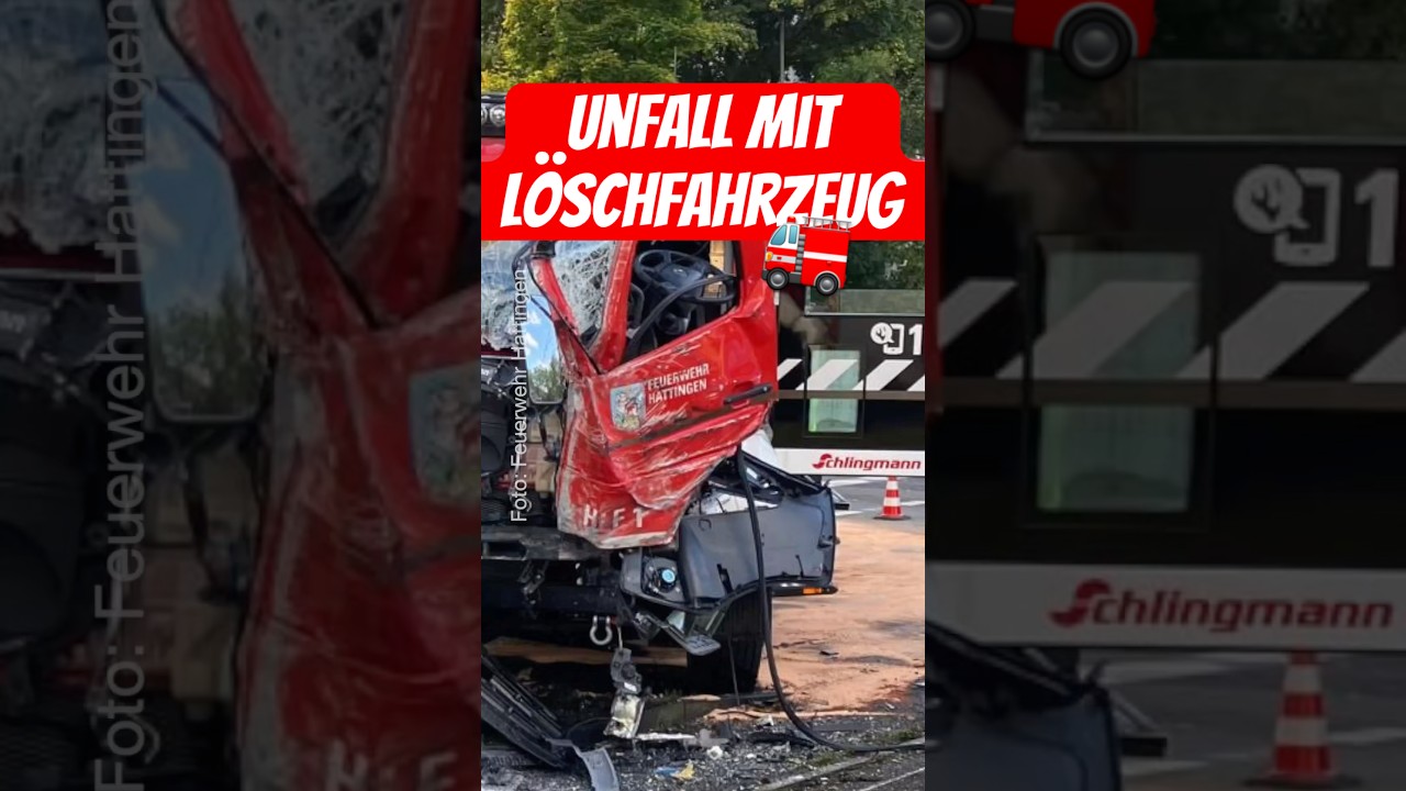 🚒 Schwerer Unfall mit HLF in Hattingen 🧑‍🚒 