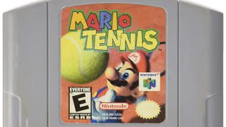Mario Tennis For The Nintendo 64 Mario Vs Luigi Ball Hits Luigi In The Face