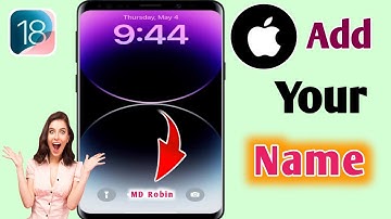 How To Add your Name on your iPhone Lock Screen 2025 ||