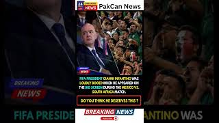 Infantino Receives Mixed Reaction During World Cup Opener | PakCan News