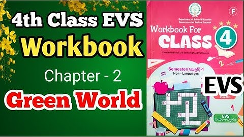 Green World 4th Class EVS workbook  worksheets