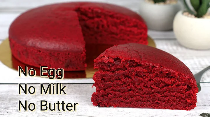 Super Moist Red Velvet Cake | No Egg No Milk No Butter Cake.