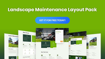 Get a FREE Landscape Maintenance Layout Pack for Divi