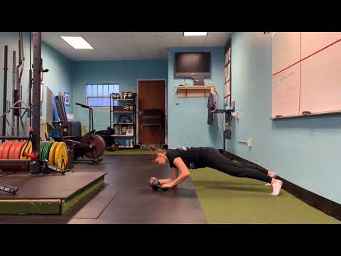 Low Plank w KB Push pull