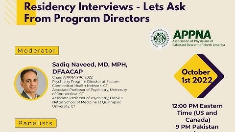 Residency Interviews - Lets Ask From Program Directors
