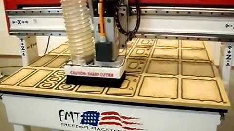 FMT Patriot 4x4 CNC Router Machining a Woodworking Demo