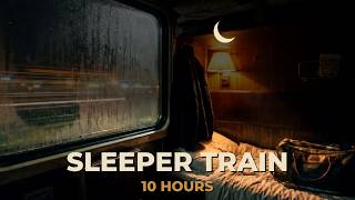 Sleeper Train at Night π 10 Hours of Train Sounds & Gentle Clack for Deep Sleep