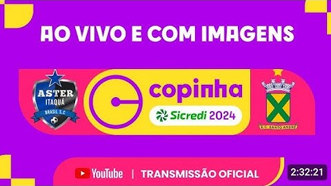 JOGO COMPLETO: ASTER ITAQUA x SANTO ANDRÉ | 1°FASE | Copinha 2024.