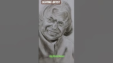 apj abdul kalam sketch |              lighting artist #art #viral #sketch #artist #drawing