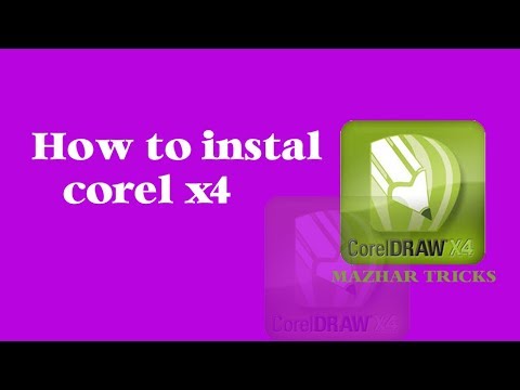 HOW TO INSTAL CORELDraw x4  !!MAZHAR TRICKS software!!