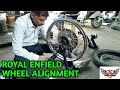 WHEEL ALIGNMENT ROYAL ENFIELD || BEST WAY||