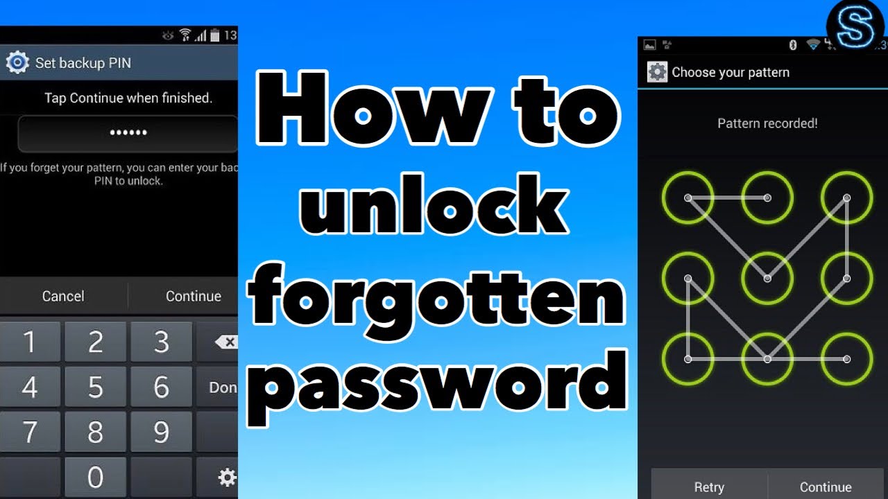 default unlock pattern for android