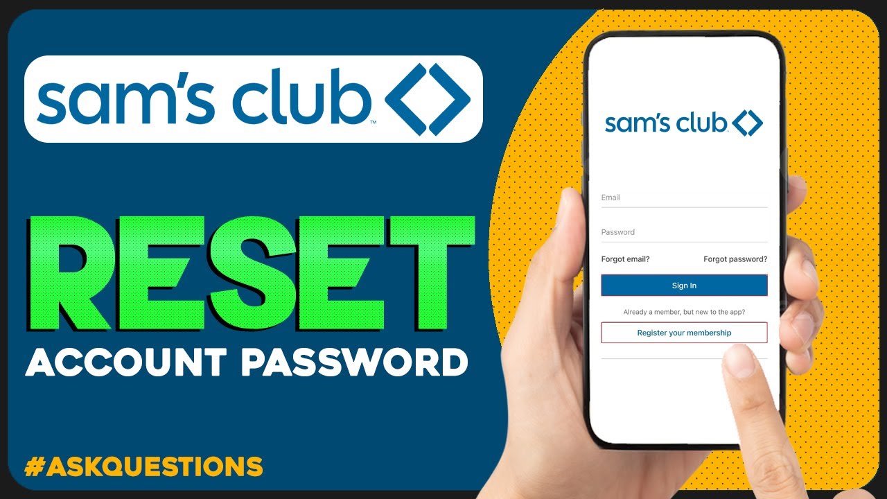 How to Reset Password for Sam's Club Account! | Updated 2024 - YouTube