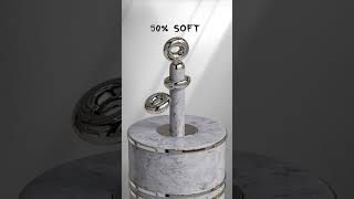 0% vs 100% Torus Soft Body 3D Simulation in Cinema4D