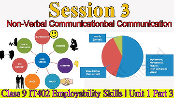 Non Verbal commination | Class 9 Information Technology Part 1 Unit 1 Communication Skills