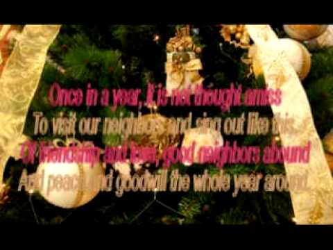 We wish you a Merry Christmas - The Weavers - (Lyrics)