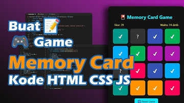 Buat Aplikasi Memory Card Kode html css js ChatGPT