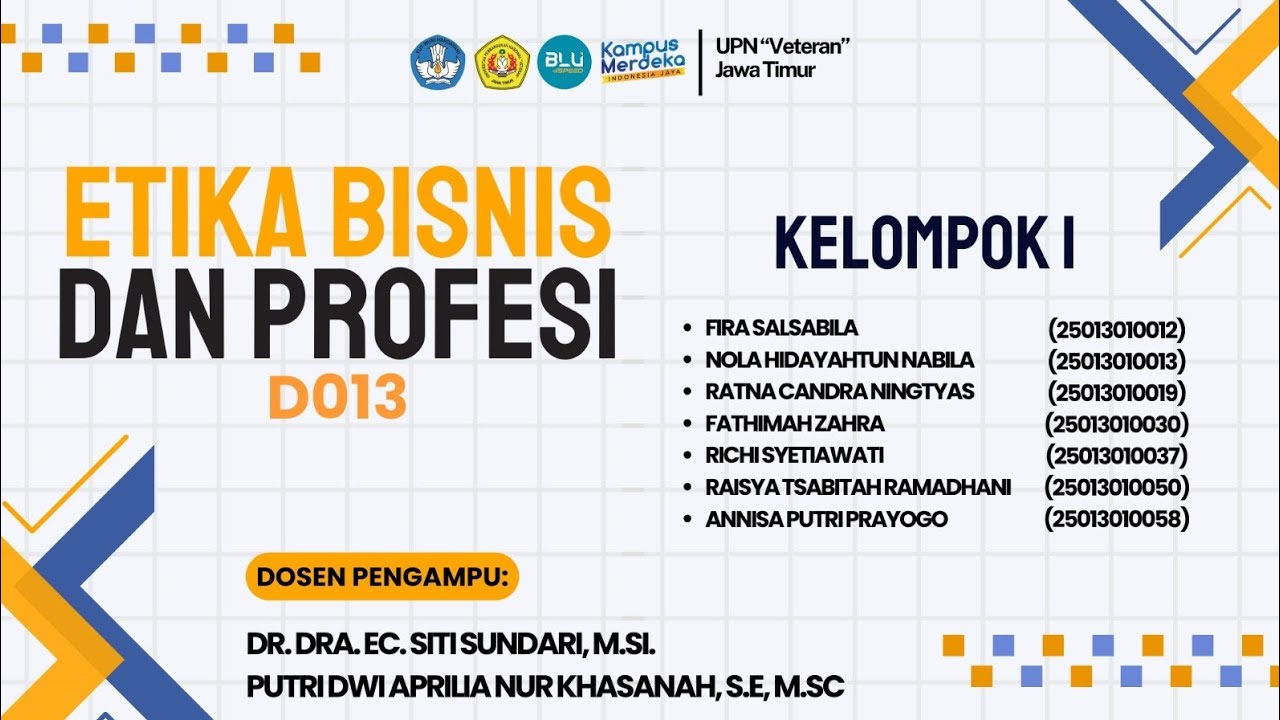 Konsep-konsep Etika Bisnis dan Profesi (Kelompok 1)