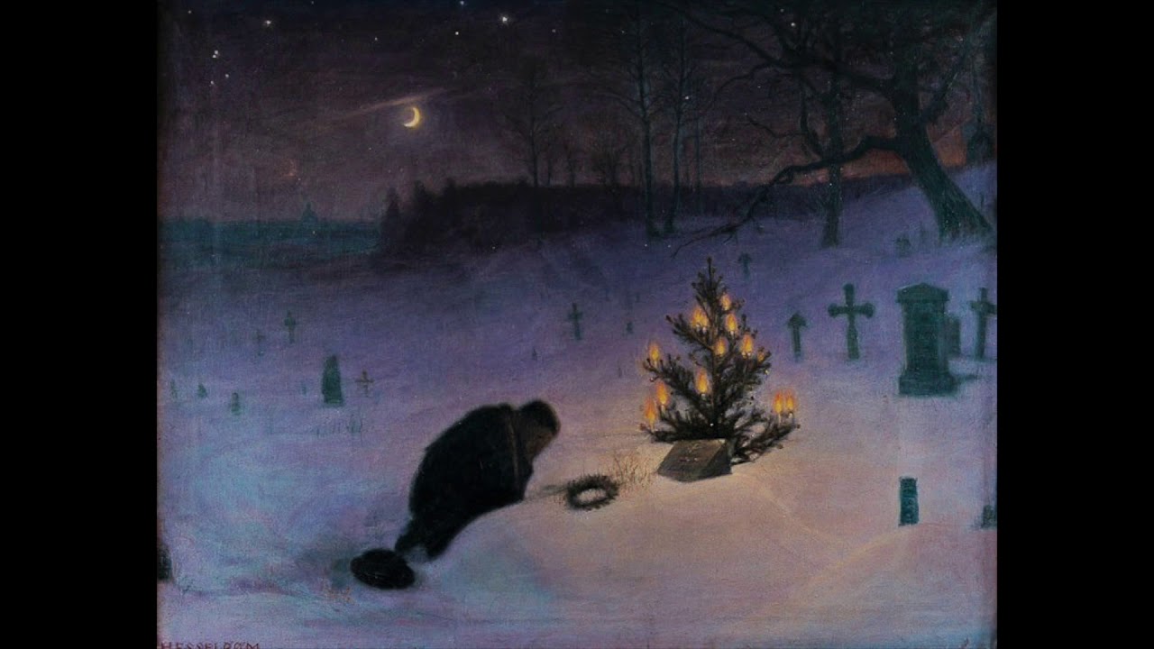 Новогодняя ночь картина кладбище