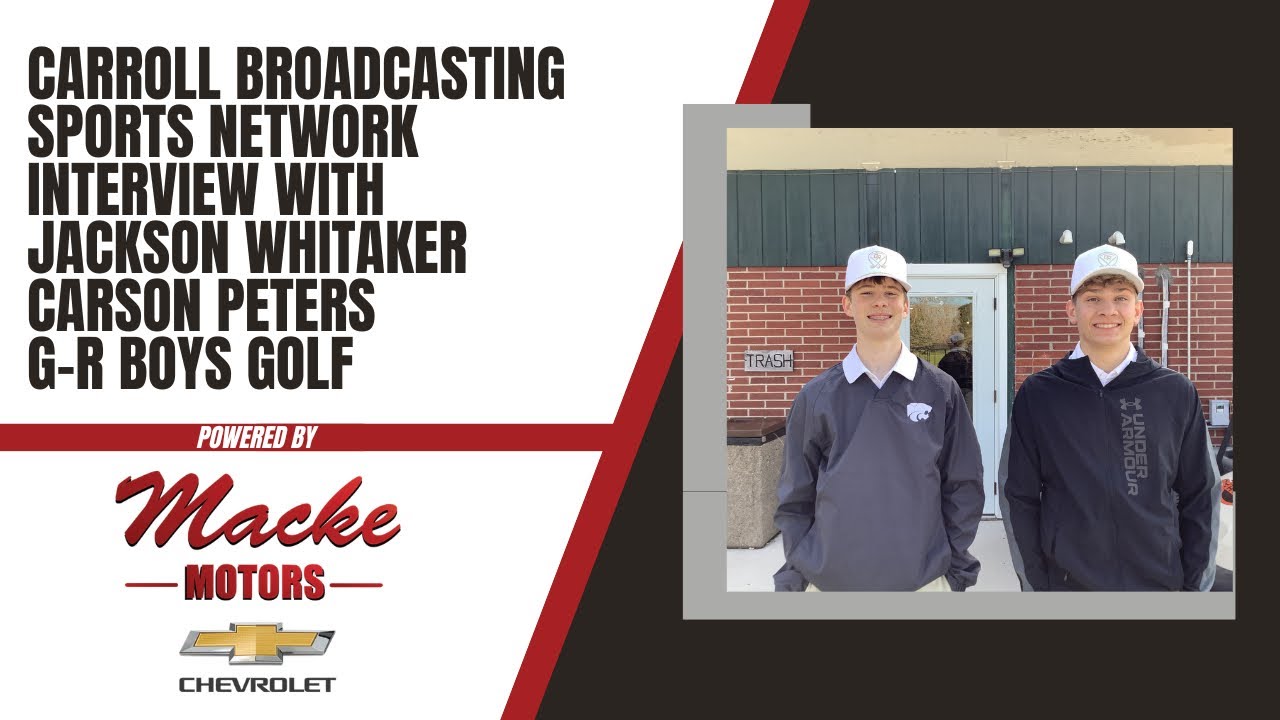 Carroll Broadcasting Sports Network interview with Jackson Whitaker and Carson Peters