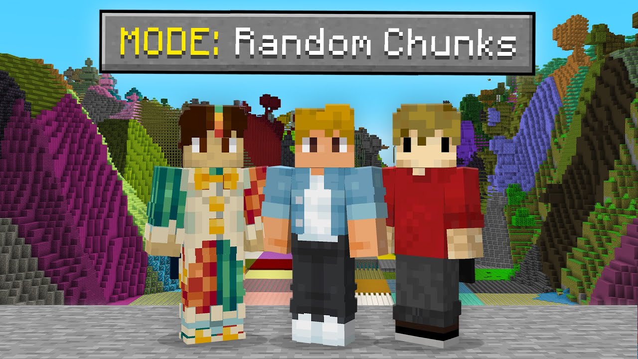 Minecraft, But Every CHUNK Is RANDOM! /w Grian & Smallishbeans