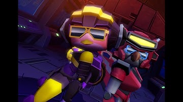 angry birds transformers (Airachnid su coñaeda elita one)