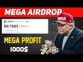 Mega Airdrop campaign// mega Profit 1000$ // Donal trump next coin // Wild crypto