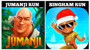 Jumanji Run vs Singham Run - Android iOS Mobile Gameplay Walkthrough @KLSKINBOX