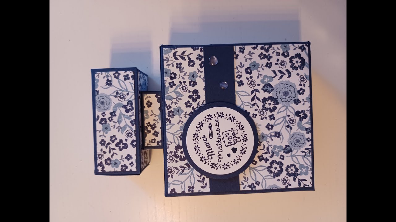 Boite bouteille de parfum stampin'up