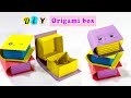 How to make gift box - Origami Paper Book Box | How to make Paper Desk Organizer