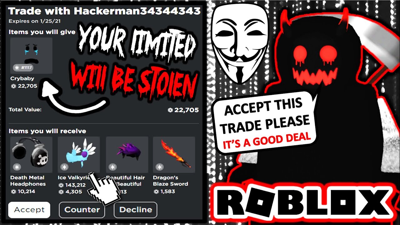 Lost 700,000 Robux worth of items in a Trade API scam. Gave