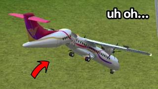 Takeoff landing CRASH SIMULATIONS in TFS | Turboprop Flight Simulator Crash Damage Panel Mod