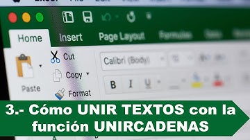 3.- Cómo UNIR TEXTOS con la función UNIRCADENAS | UNIR TEXTIOS como un EXPERTO en EXCEL