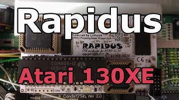 Rapidus Atari 130XE Part 1 (Always solder the other 36 pins of the Pokey socket before testing)