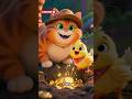 A CAT AND LITTLE CHICK FIND A GOLD 😲🤯 #shorts #shortvideo