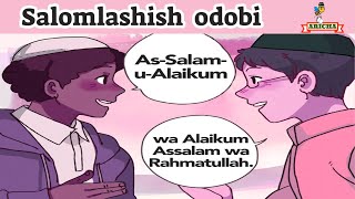 Abdulloh domla. Salom berish odobi. (1-qism). Animatsion usulda.