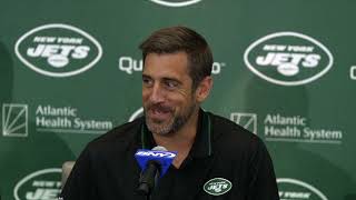 Four-time NFL MVP Aaron Rodgers excited about 'new adventure' with the New York Jets