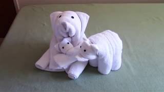 Towel Art; How to Make Towel Teddy Bears; Towel folding animal; Towel origami; Towel designs by Towel folding tutorial 76,485 views 5 years ago 4 minutes, 8 seconds