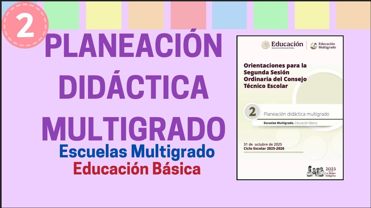 Paso a paso Tema  2 Planeación didáctica multigrado Consejo Técnico Escolar 2025 - 2026