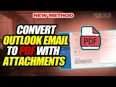 Convert Outlook email to PDF with attachments 2022