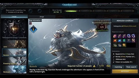 LOST ARK - Guardian Raid - GS 325 Rumels [ Hawkeye ]