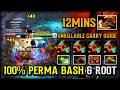 100% PERMA BASH & ROOT CARRY GUIDE TROLL WARLORD WITH 12MINS BATTLE FURY ITEM | 7.41c DOTA 2