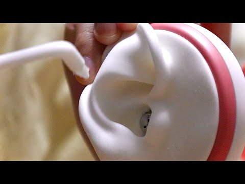 【ASMR】耳介に埃ついたら取り除くのが勤め！/埃とりメンテナンス・ピンセット&ほうき